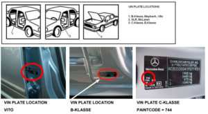 Как определить код краски Mercedes-Benz Мерседес AMG